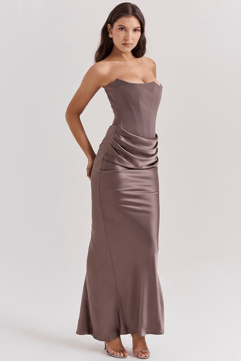 Suprella | Elegant Strapless Dress