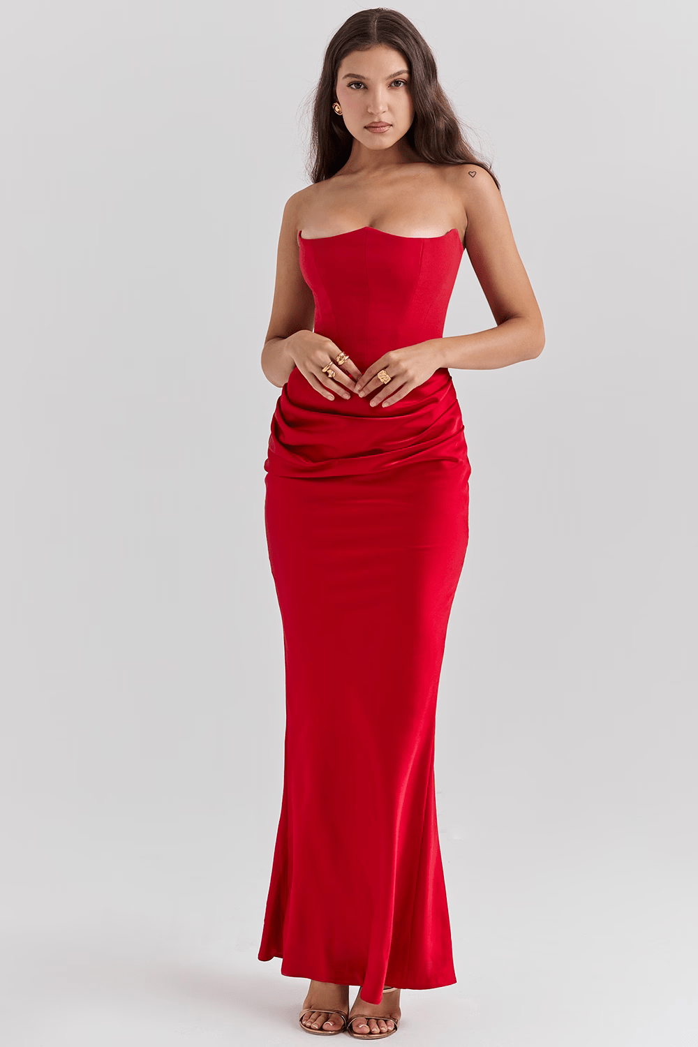 Suprella | Elegant Strapless Dress