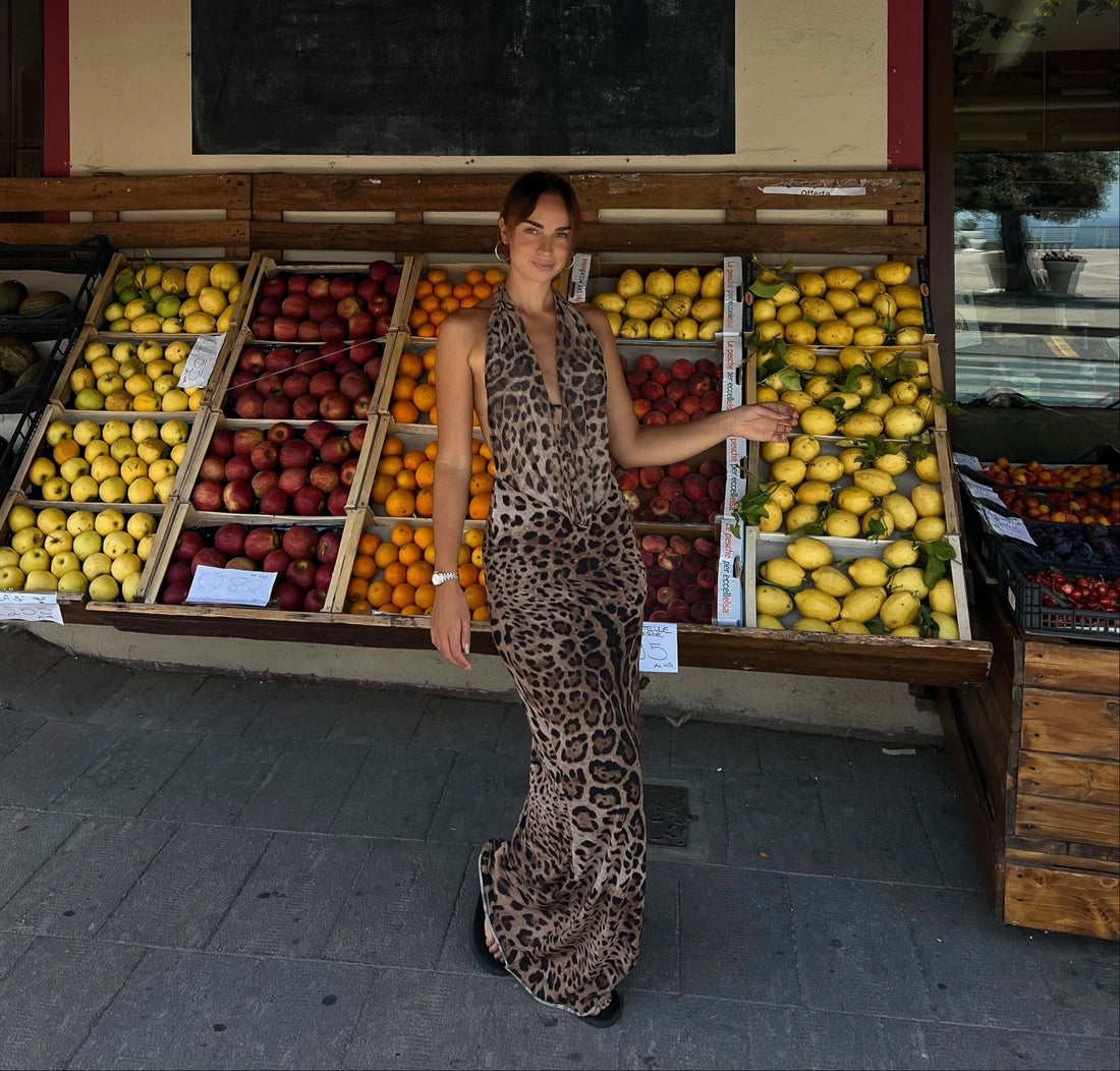 Suprella maxi dress - leopard