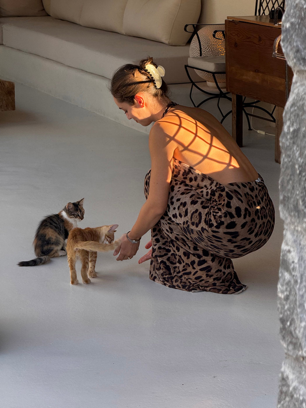 Suprella maxi dress - leopard