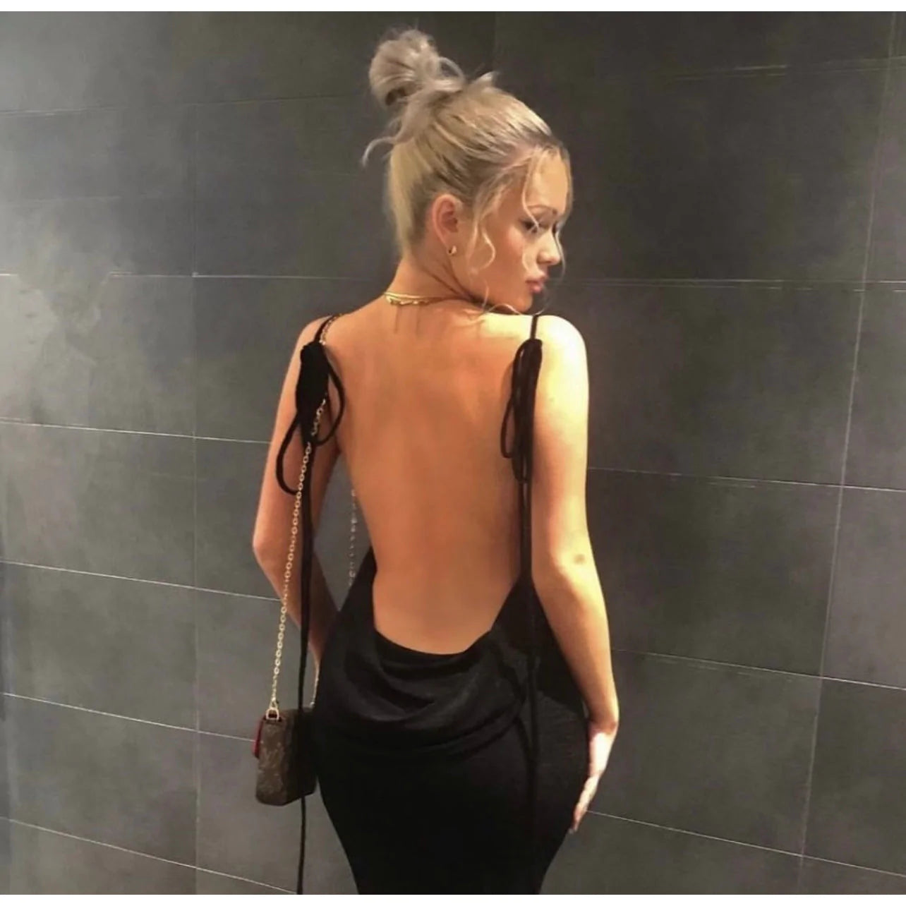 Suprella - Backless Maxi Dress