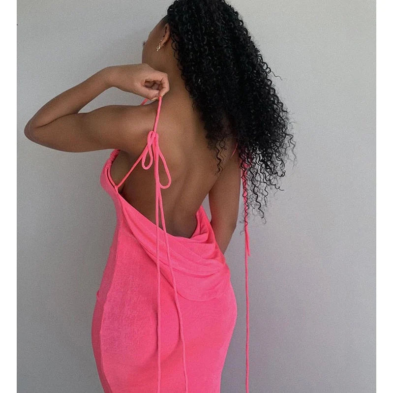 Suprella - Backless Maxi Dress